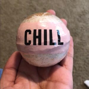 PINK VS “CHILL” Bath Bomb in Sweet Vanilla!